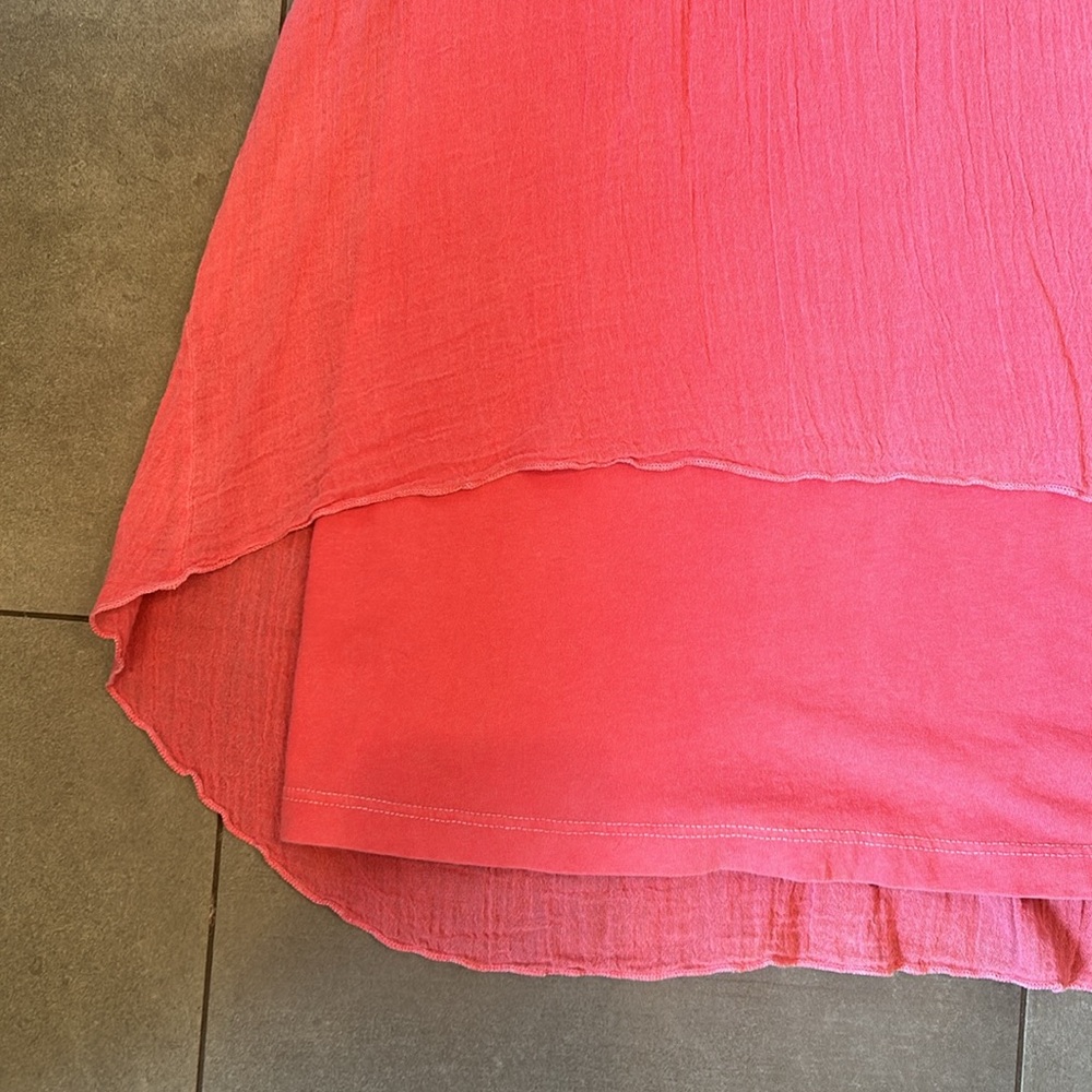 Velvet Long Pink Tank Top - Picture 3 of 13